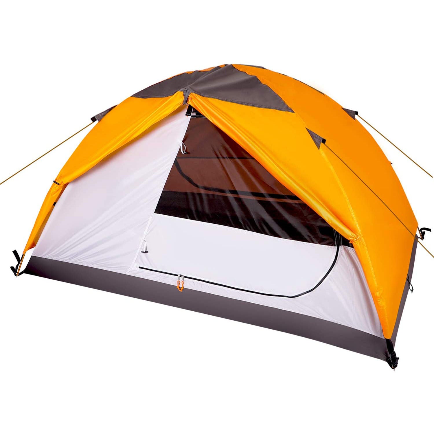 leader-accessories-backpacking-tent-2-person-lightweight-waterproof-orange image 1