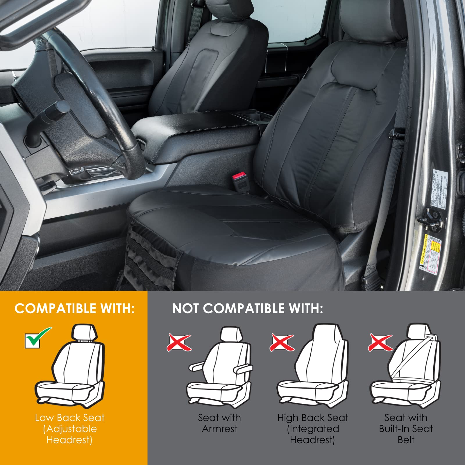 leader-accessories-cobra-truck-seat-cover-for-full-size-trucks-and-suvs-universa image 6