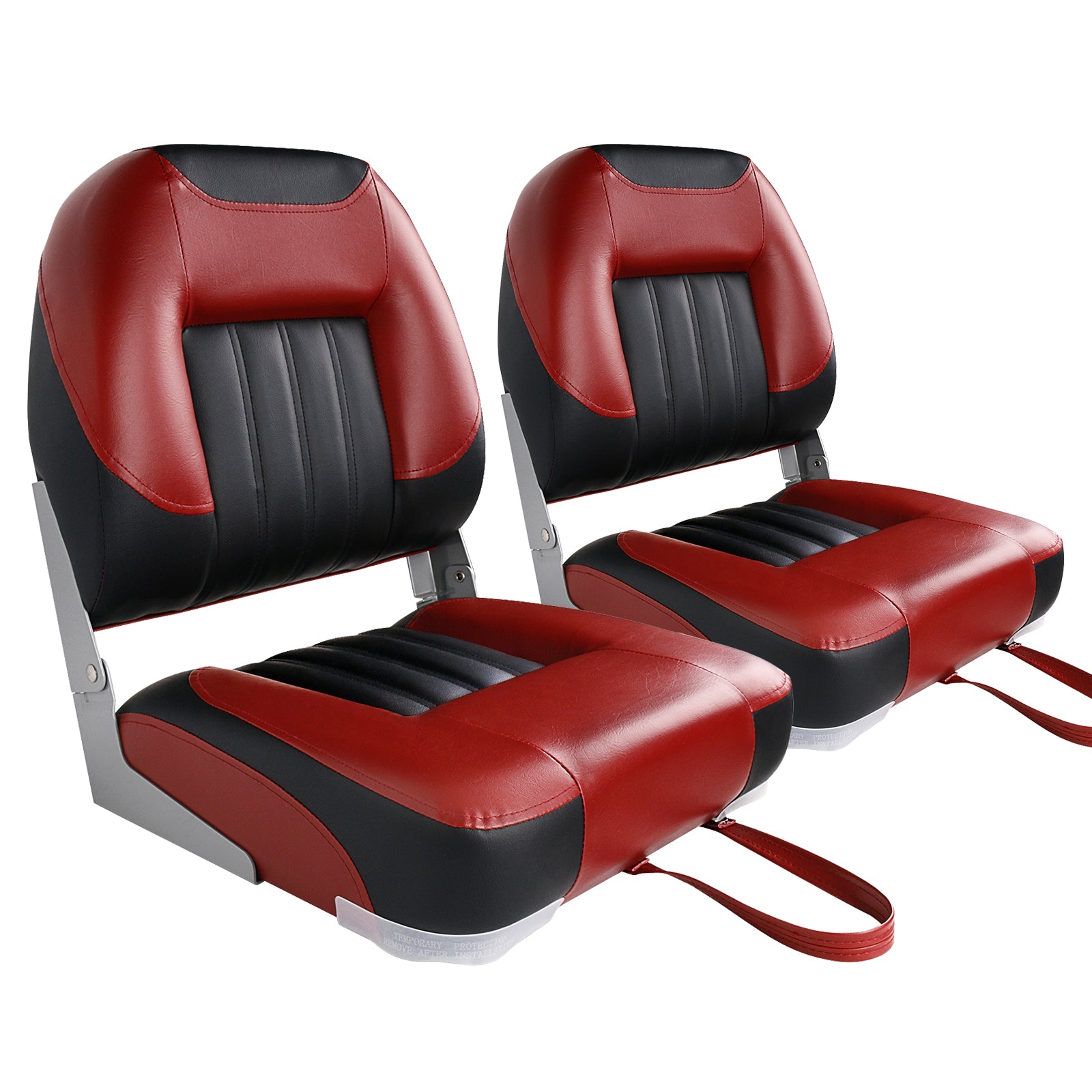 leader-accessories-low-back-folding-fishing-boat-seat-marine-grade-vinyl-250-lb- image 6