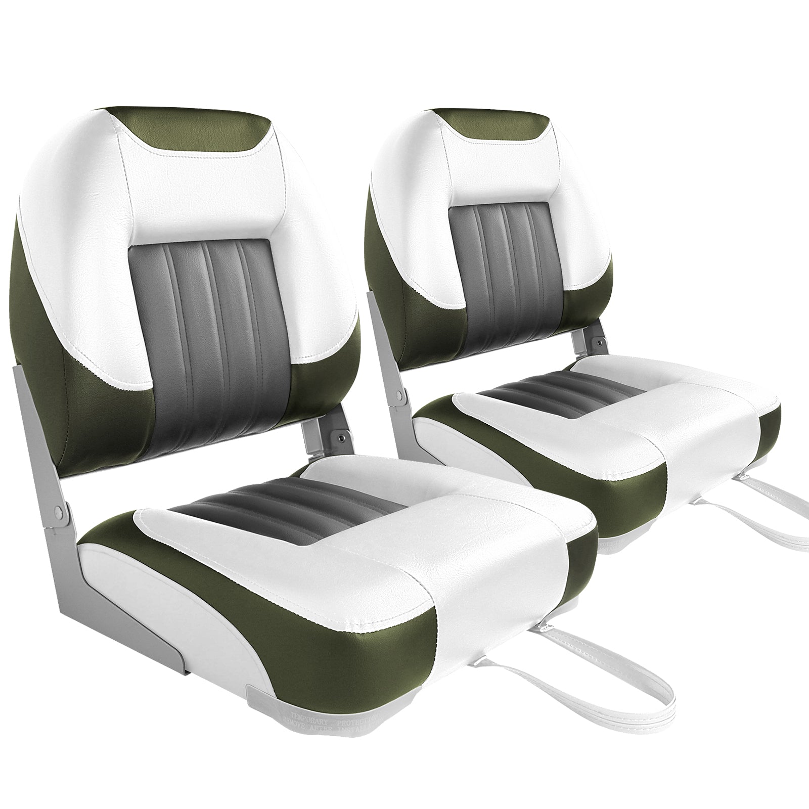 leader-accessories-low-back-folding-fishing-boat-seat-marine-grade-vinyl-250-lb- image 8