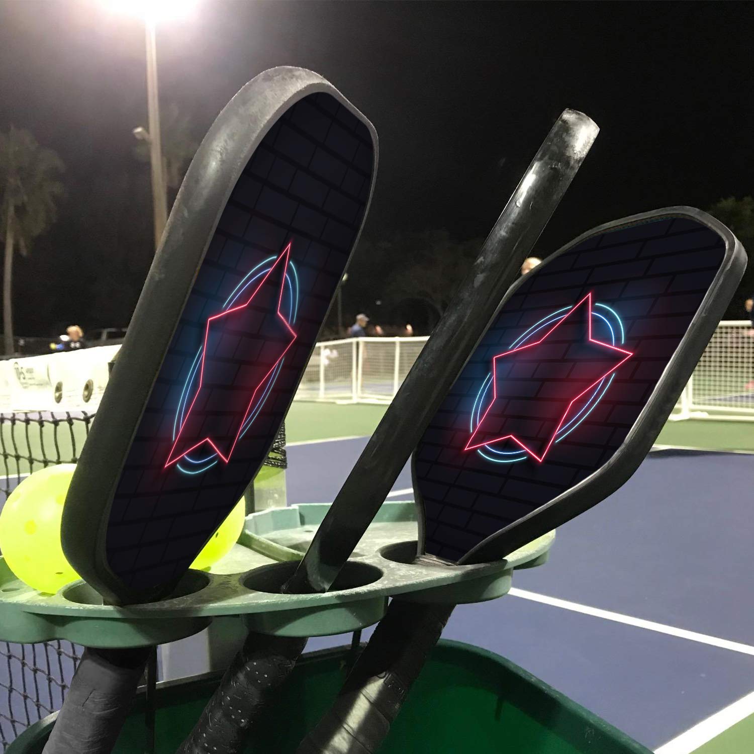 leader-accessories-lightweight-graphite-pickleball-paddle-set-neon-edition-2-pad image 7