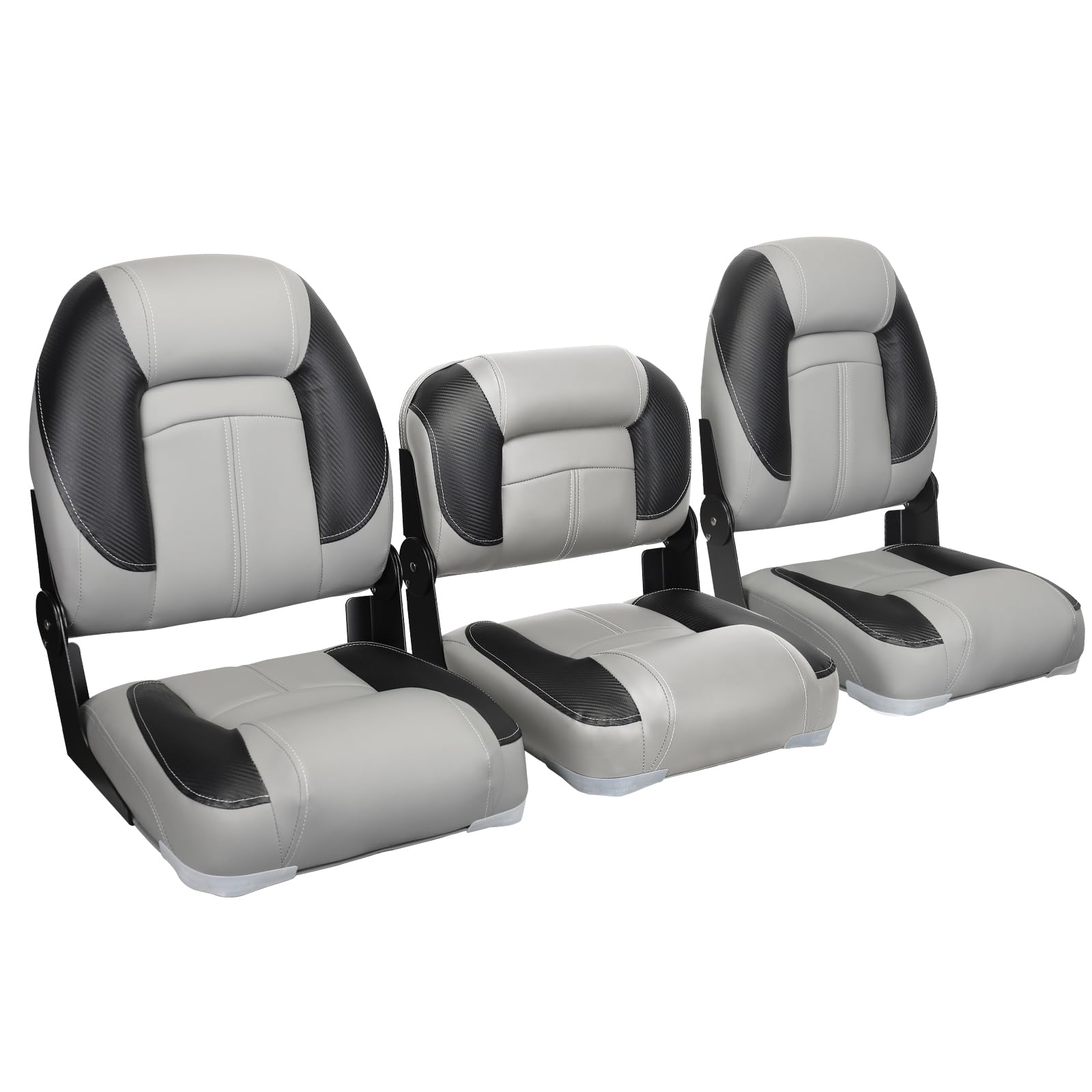 leader-accessories-50-high-back-bass-boat-bench-seat-marine-grade-vinyl-fold-dow image 7