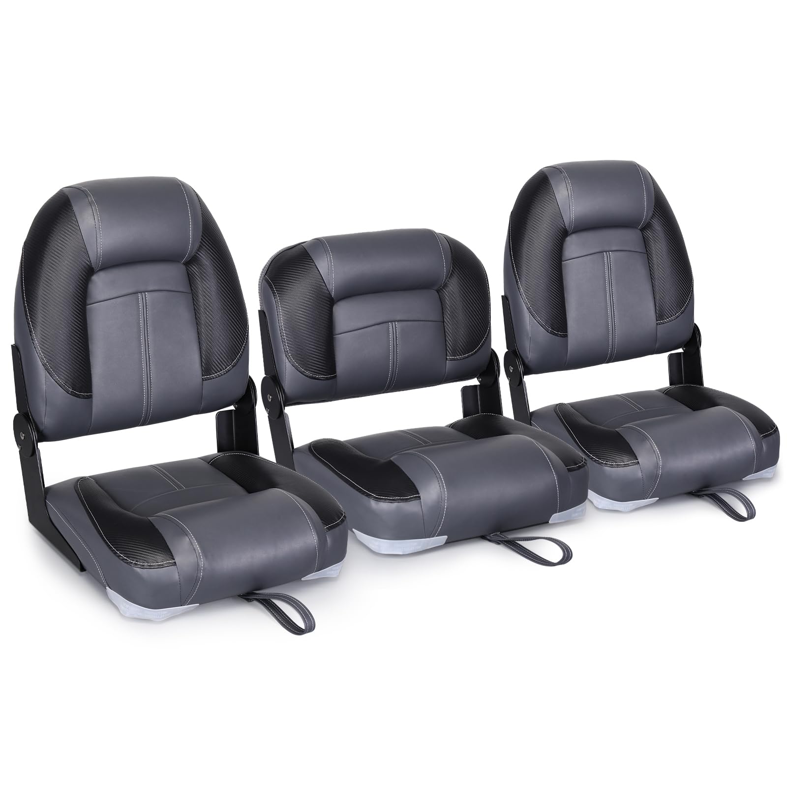 leader-accessories-50-high-back-bass-boat-bench-seat-marine-grade-vinyl-fold-dow image 1