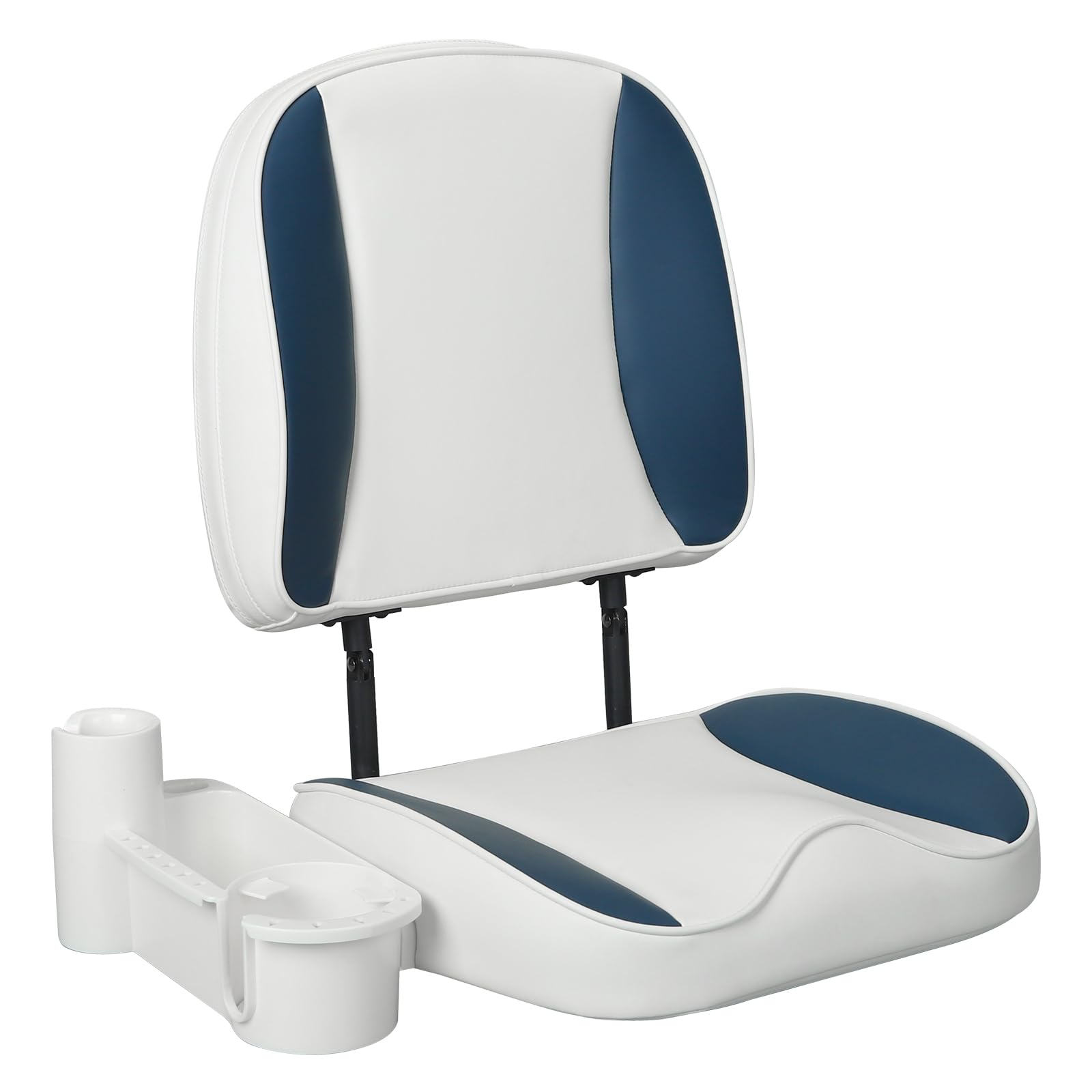 leader-accessories-low-back-folding-fishing-boat-seat-with-caddy-organizer image 1