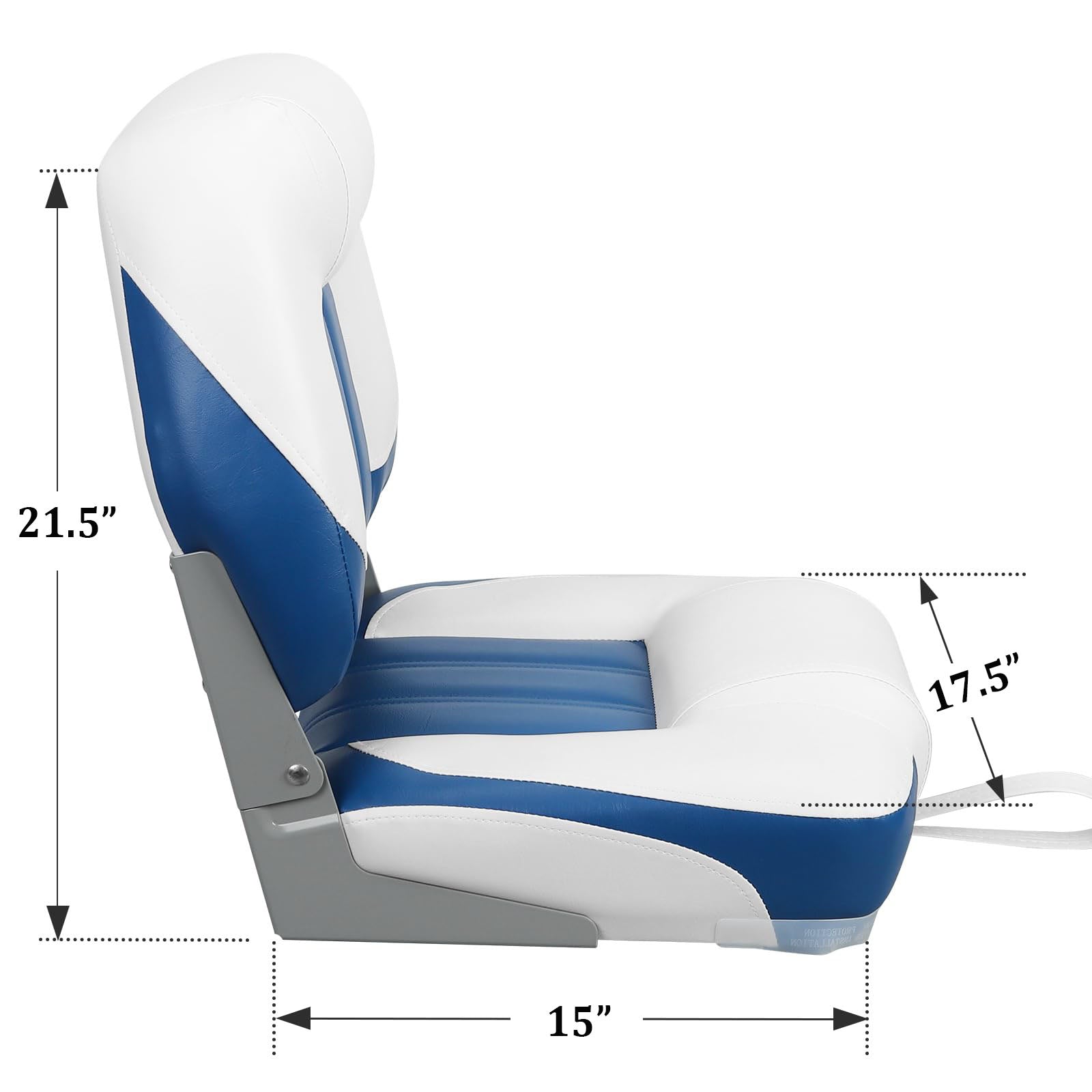 leader-accessories-elite-high-back-folding-boat-seat-2-seats image 2