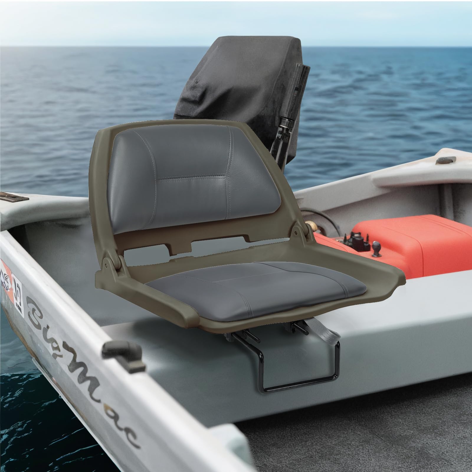 leader-accessories-folding-molded-padded-boat-seat-comfortable-fishing-seat-with image 7