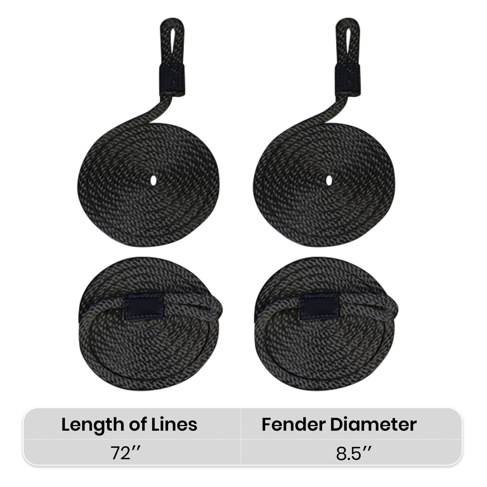 leader-accessories-oval-twin-eye-ribbed-boat-fender-4-pack-27-x-8-5-marine-grade image 6