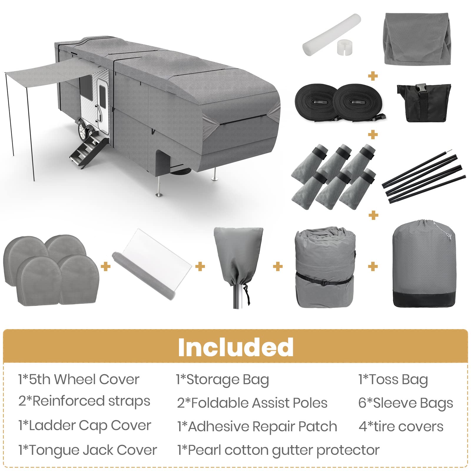 leader-accessories-new-upgraded-easy-setup-5th-wheel-rv-cover-fits-26-41-lengths image 7
