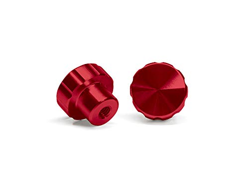 weathertech-2-pack-of-solid-billet-aluminum-knobs-for-cupfone-red image 2