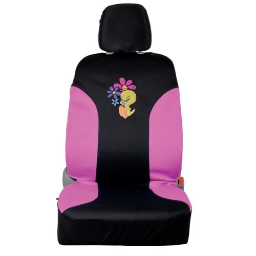 bdk-tweety-bird-waterproof-front-seat-covers-2-piece-set-wbsc-1111-black-univers image 8