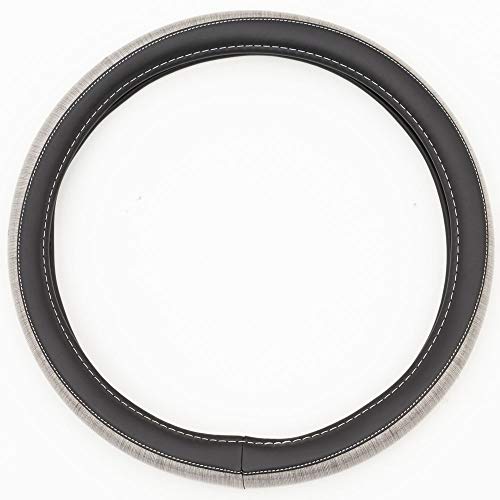bdk-carbella-glitter-steering-wheel-cover-silver-14-5-15-inch image 7