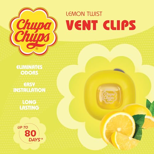 chupa-chups-car-air-freshener-lemon-twist-2-pack-4pcs-total image 8