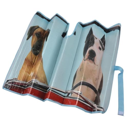 bdk-pet-pals-windshield-sun-shade-with-side-sunshades-double-bubble-accordion-fo image 8