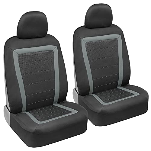 bdk-carxs-freshmesh-car-seat-covers-for-front-seats-gray-mesh-with-sideless-desi image 8