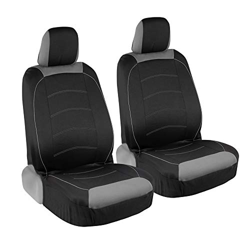 motor-trend-two-tone-premium-front-seat-covers-with-waterproof-rear-protector-bl image 8