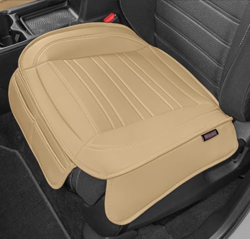 motor-trend-faux-leather-car-seat-cover-front-bottom-seat-cushion-cover-classic- image 7