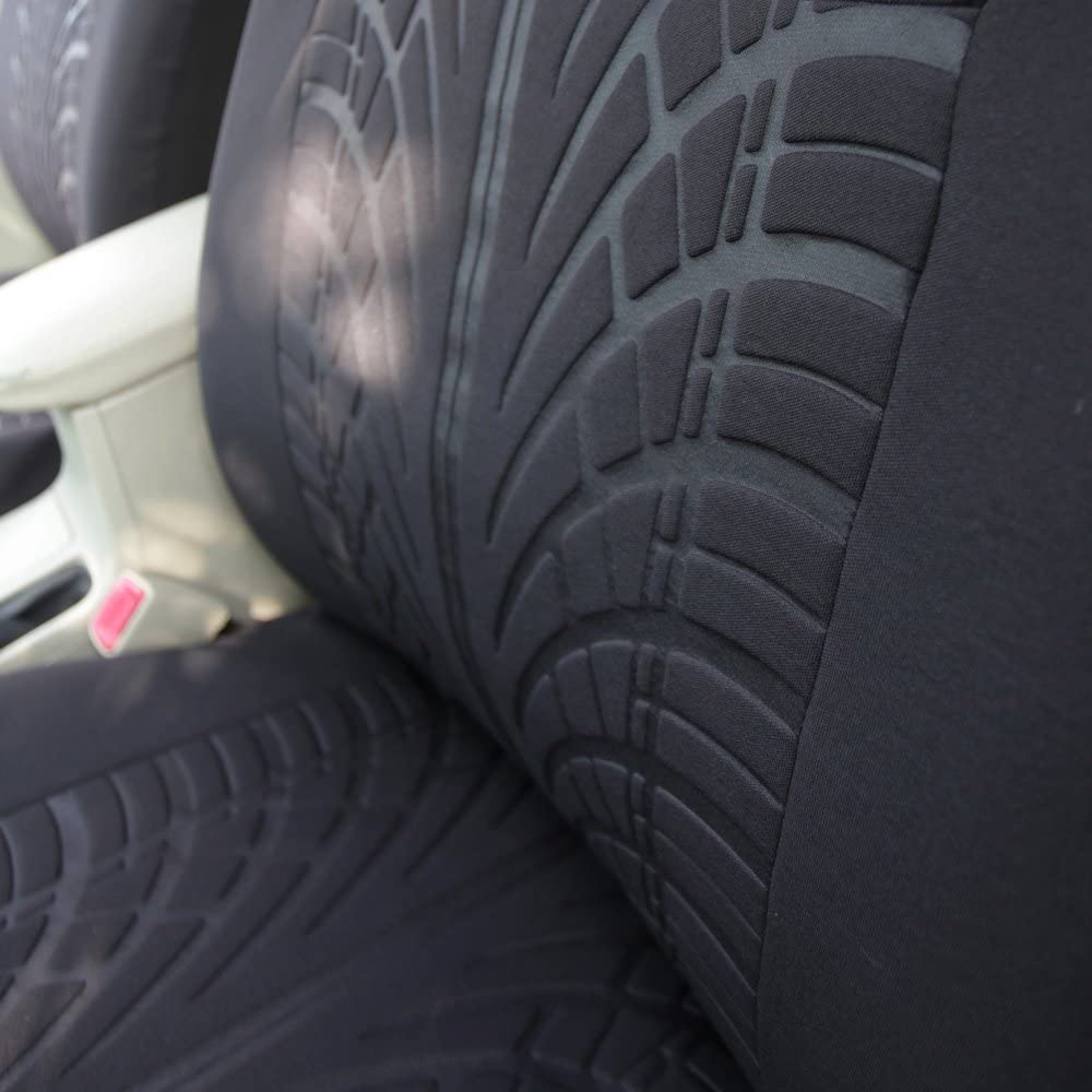 leader-accessories-embossed-cloth-grey-17-piece-car-seat-cover-full-set-universa image 5