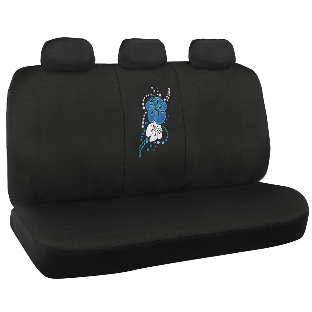 bdk-blue-hibiscus-flower-9-piece-full-set-car-seat-covers-with-steering-wheel-co image 3