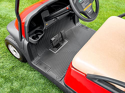 weathertech-custom-golf-cart-mat-for-club-car-jaunt-onward-precedent-1-piece-bla image 8