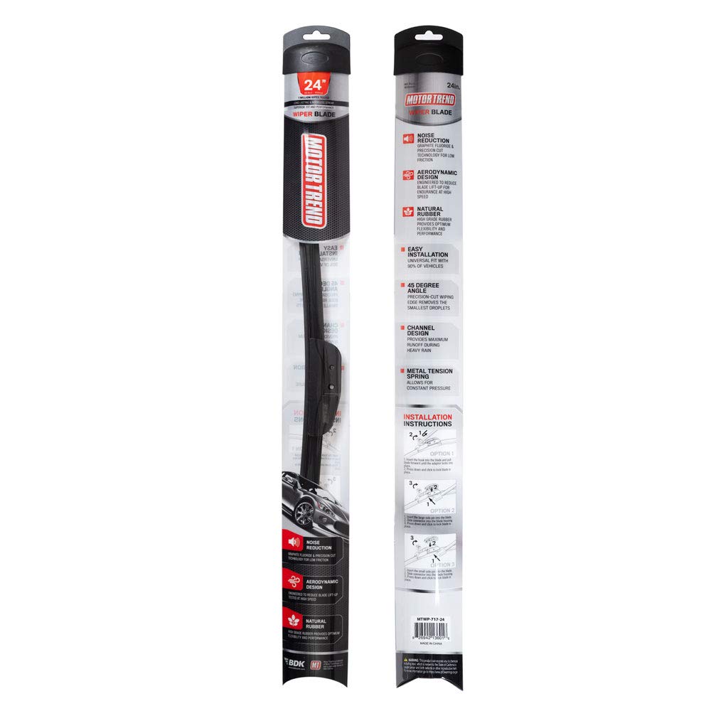 motor-trend-wp324-flexblade-premium-beam-wiper-blade-24-inch-long-lasting-quiet- image 1