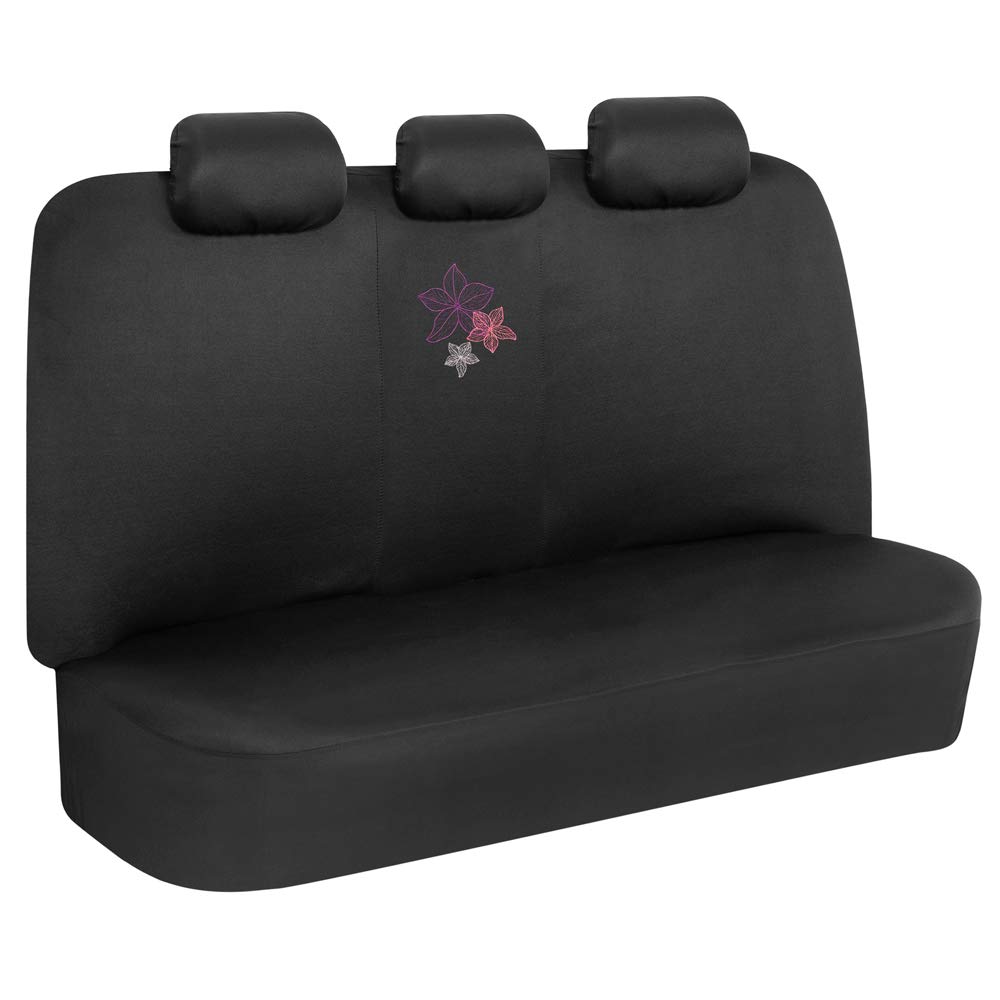 bdk-multicolor-hawaiian-flower-print-full-car-seat-cover-set-with-steering-wheel image 7