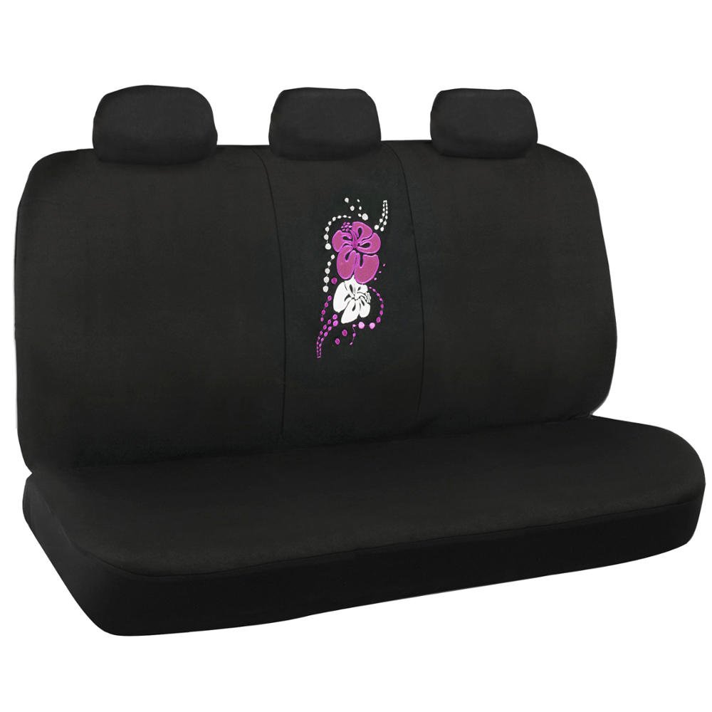 bdk-sc-452-pk-pink-hawaiian-floral-seat-cover-set-for-car-suv-universal-fit-incl image 3