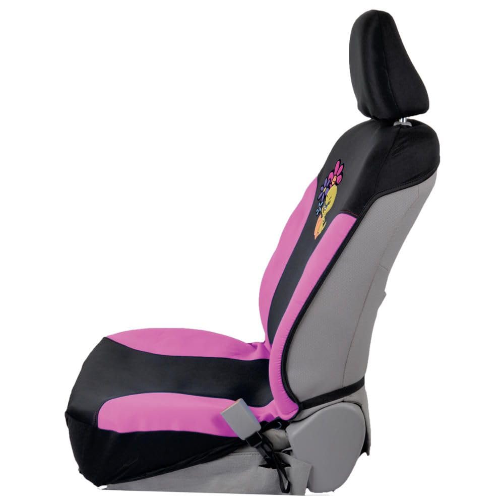 bdk-tweety-bird-waterproof-front-seat-covers-2-piece-set-wbsc-1111-black-univers image 5