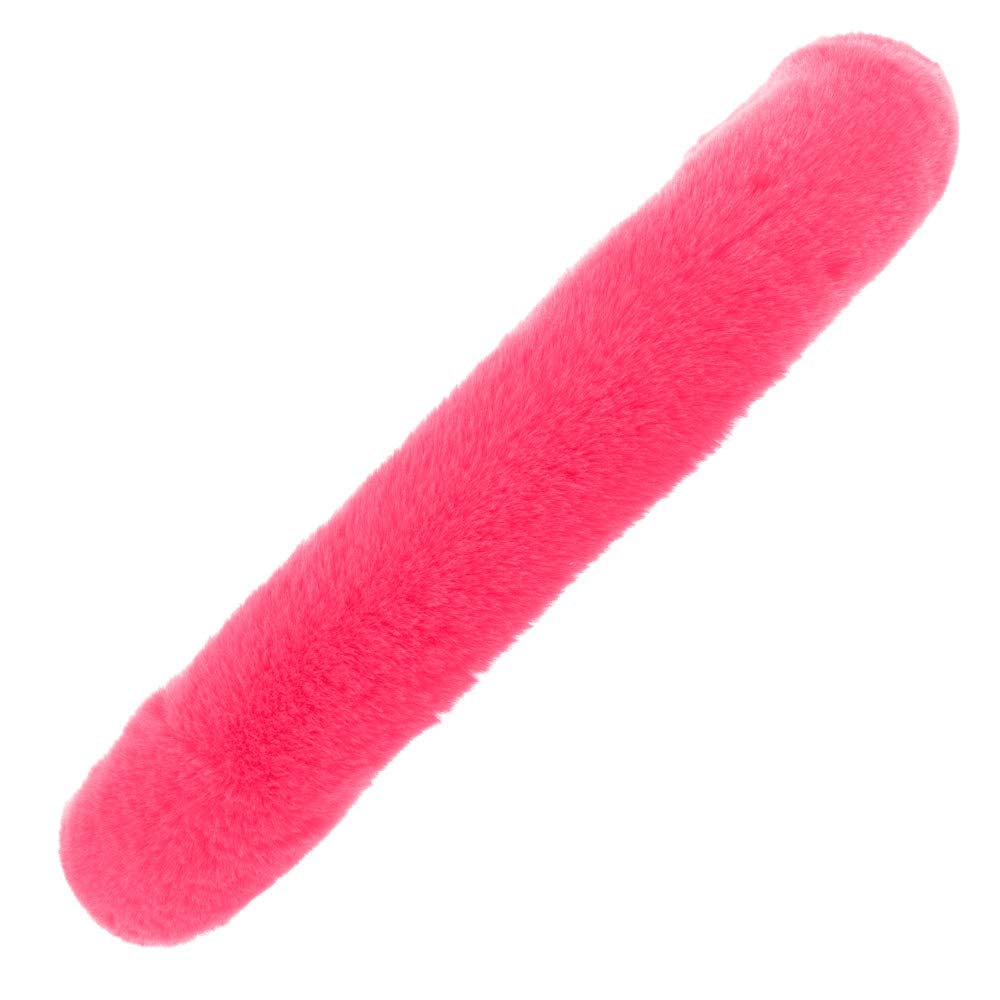 carbella-faux-fur-steering-wheel-cover-for-women-hot-pink-fluffy-fleece-fits-14- image 6