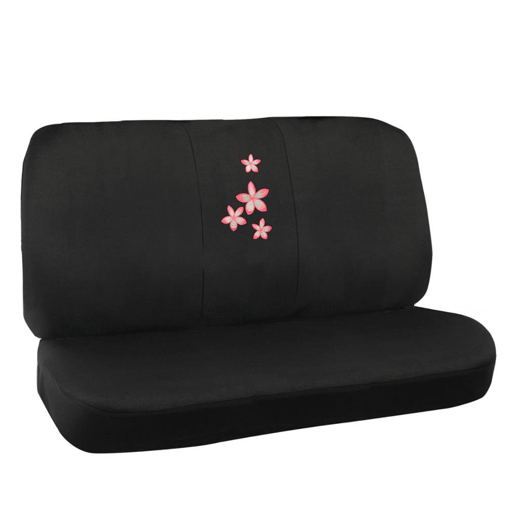 bdk-black-pink-floral-car-interior-gift-set-15-piece-universal-fit image 6