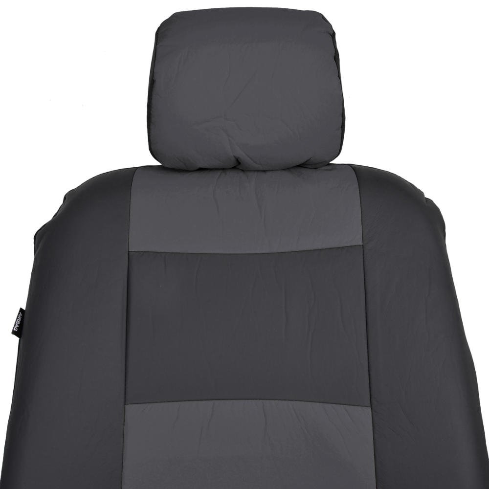 bdk-os-409-black-charcoal-synthetic-leather-full-set-car-seat-covers-2-tone-wate image 5