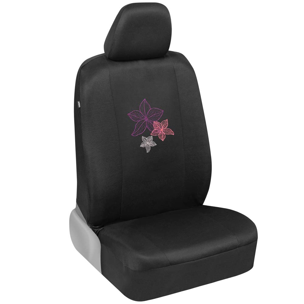 bdk-multicolor-hawaiian-flower-print-full-car-seat-cover-set-with-steering-wheel image 8