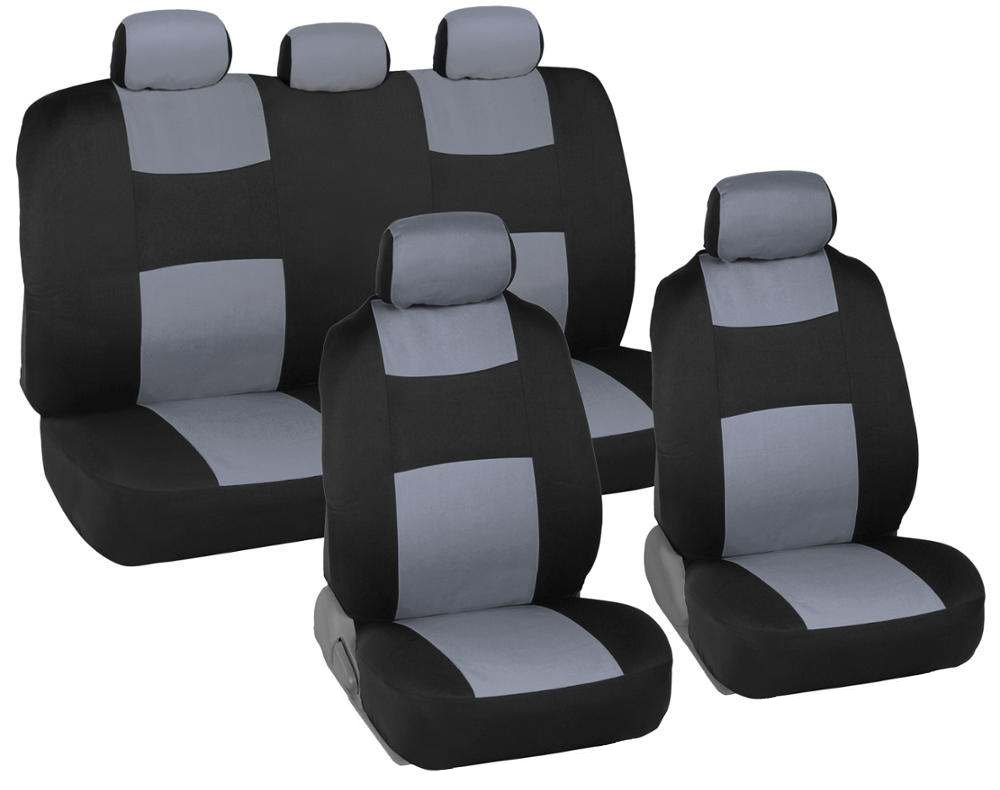 bdk-gray-deluxe-low-back-front-seat-covers-rear-bench-cover-for-honda-accord-ful image 1