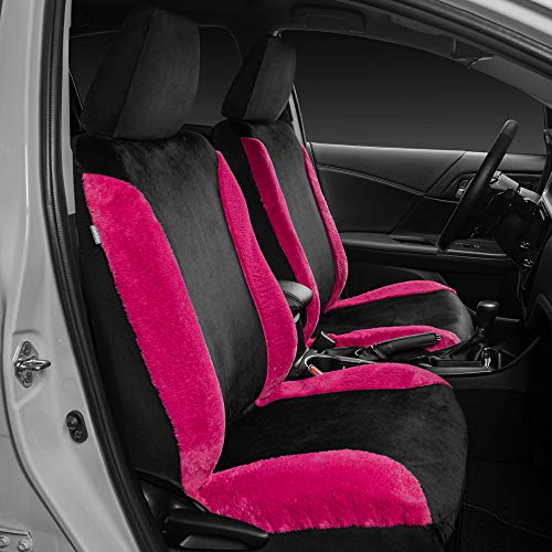 bdk-auto-sc-2414-hp-faux-wool-low-back-seat-covers-universal-sideless-front-seat image 8
