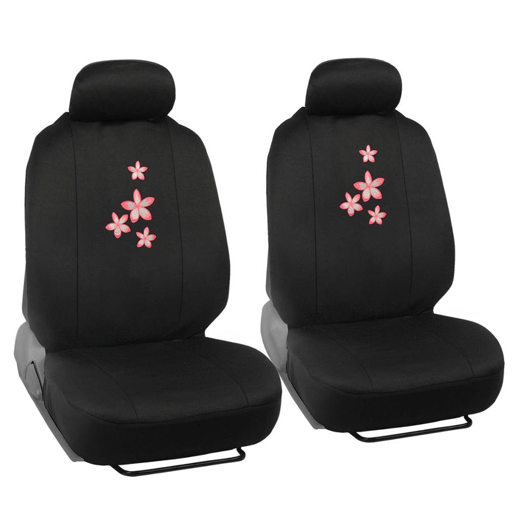bdk-black-pink-floral-car-interior-gift-set-15-piece-universal-fit image 5