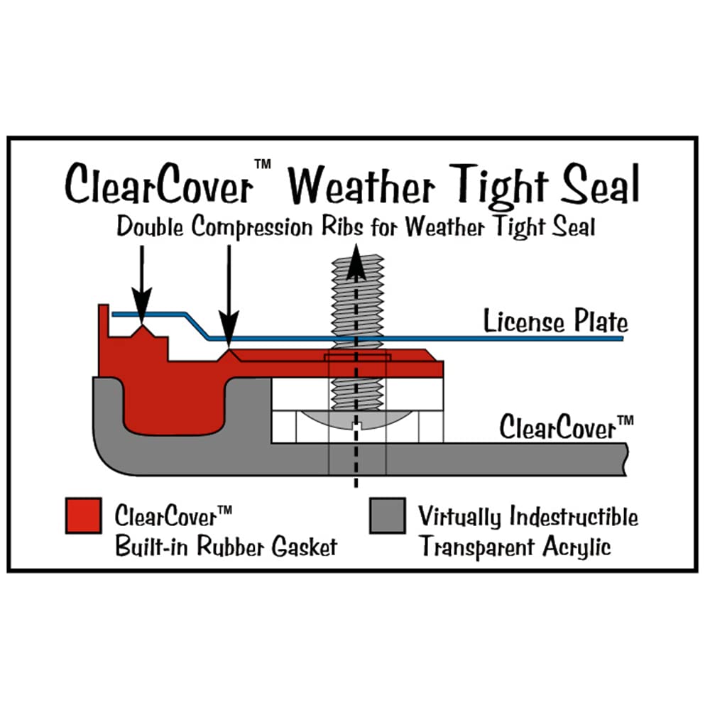 weathertech-clearcover-license-plate-cover-clear-acrylic-black-frame image 3