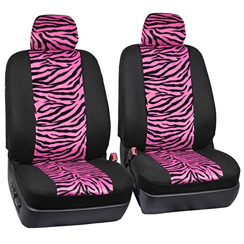carxs-zebra-print-car-seat-covers-full-set-with-seat-belt-pads-and-steering-whee image 8