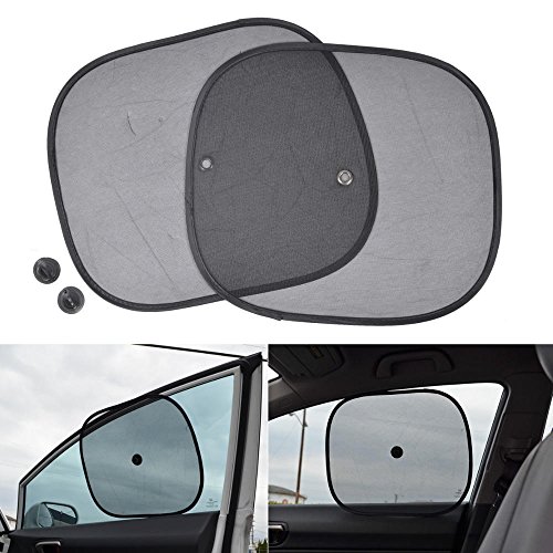 bdk-pink-butterfly-accordion-folding-car-windshield-sun-shade-with-2-side-window image 8