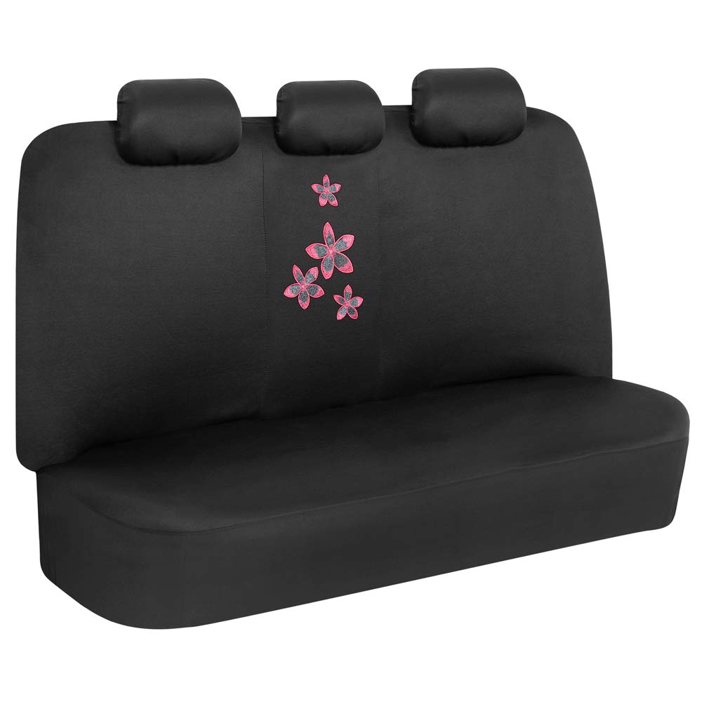 bdk-pink-floral-flower-print-car-seat-covers-full-set-with-steering-wheel-cover- image 8