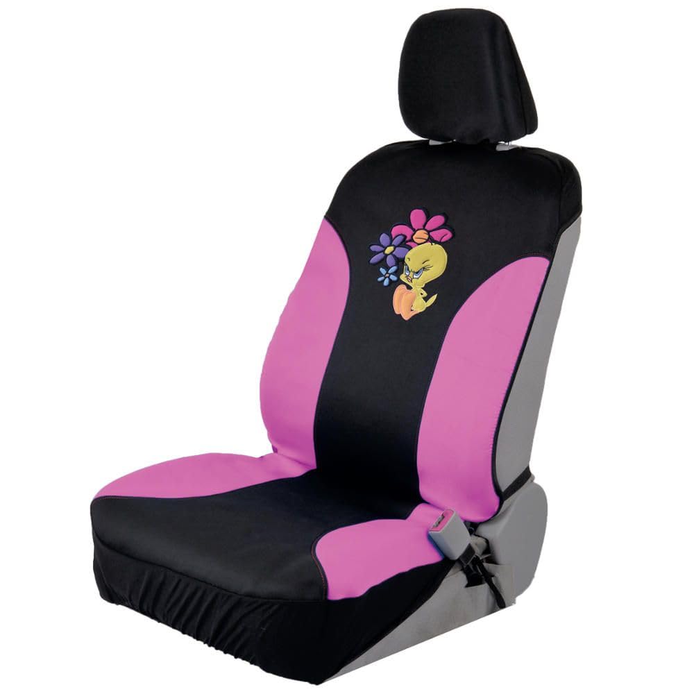 bdk-tweety-bird-waterproof-front-seat-covers-2-piece-set-wbsc-1111-black-univers image 4