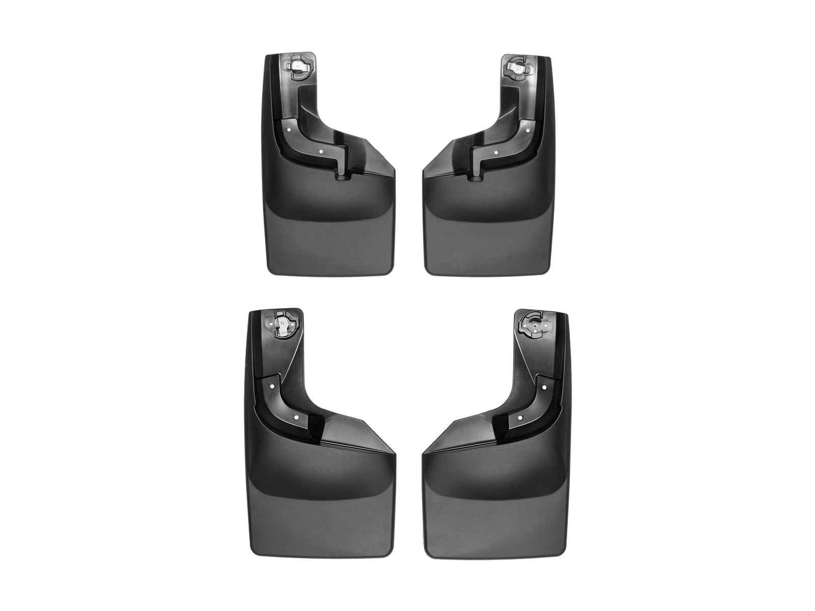 weathertech-custom-no-drill-splash-guards-mudflaps-for-ford-super-duty-front-rea image 1