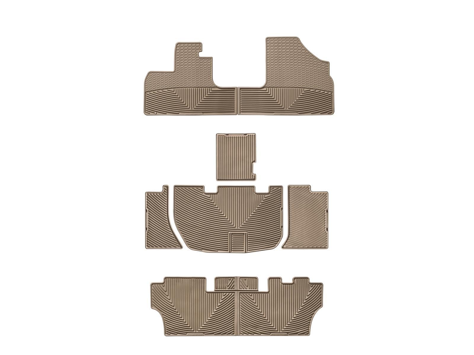 weathertech-all-weather-floor-mats-for-honda-odyssey-full-set-1st-2nd-3rd-row-gr image 6
