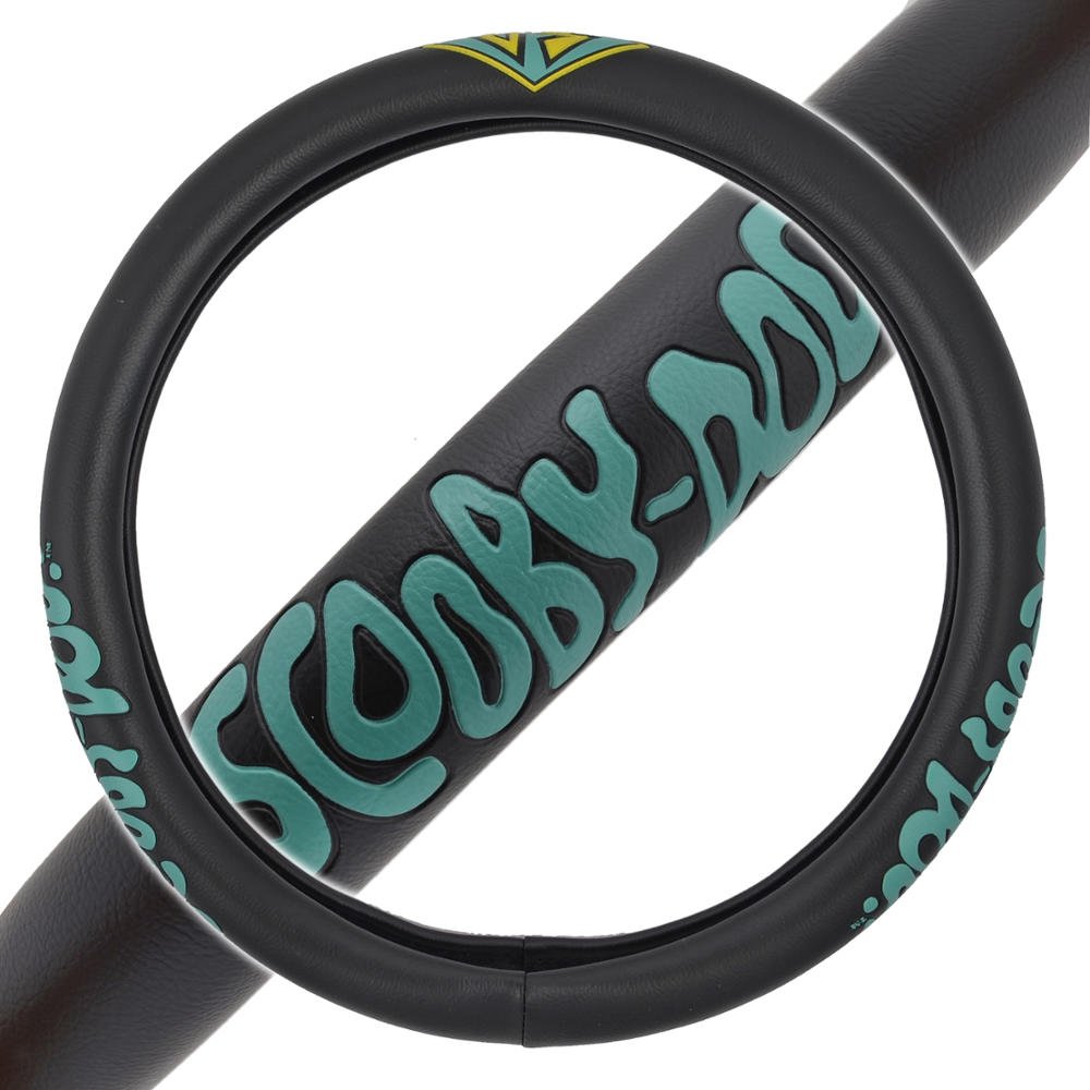 bdk-warner-brothers-scooby-doo-faux-leather-steering-wheel-cover-non-slip-ergono image 2