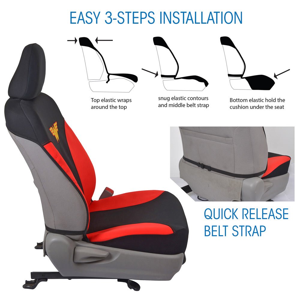 bdk-wonder-woman-licensed-dc-comics-front-seat-covers-waterproof-side-airbag-com image 5