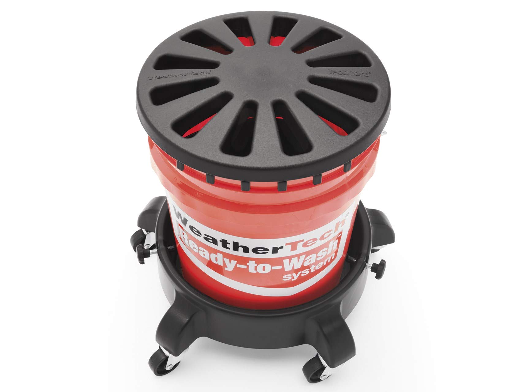 weathertech-ready-to-wash-bucket-system-heavy-duty-rolling-wash-bucket-with-grit image 3
