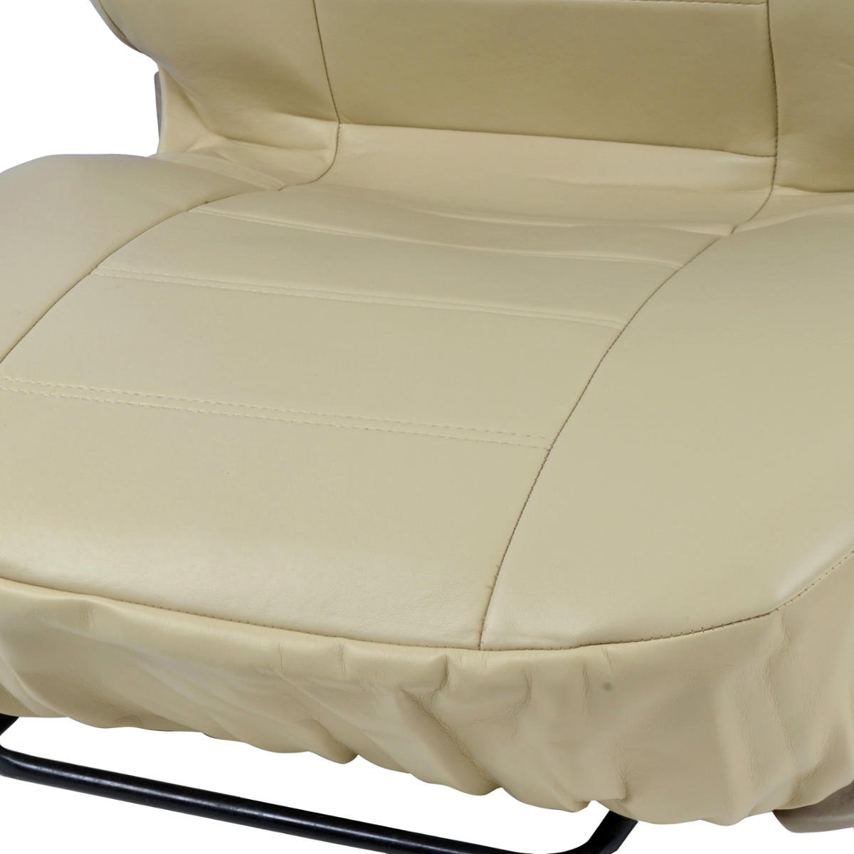 bdk-exquisite-pu-leather-seat-covers-for-toyota-corolla-front-pair-beige image 7