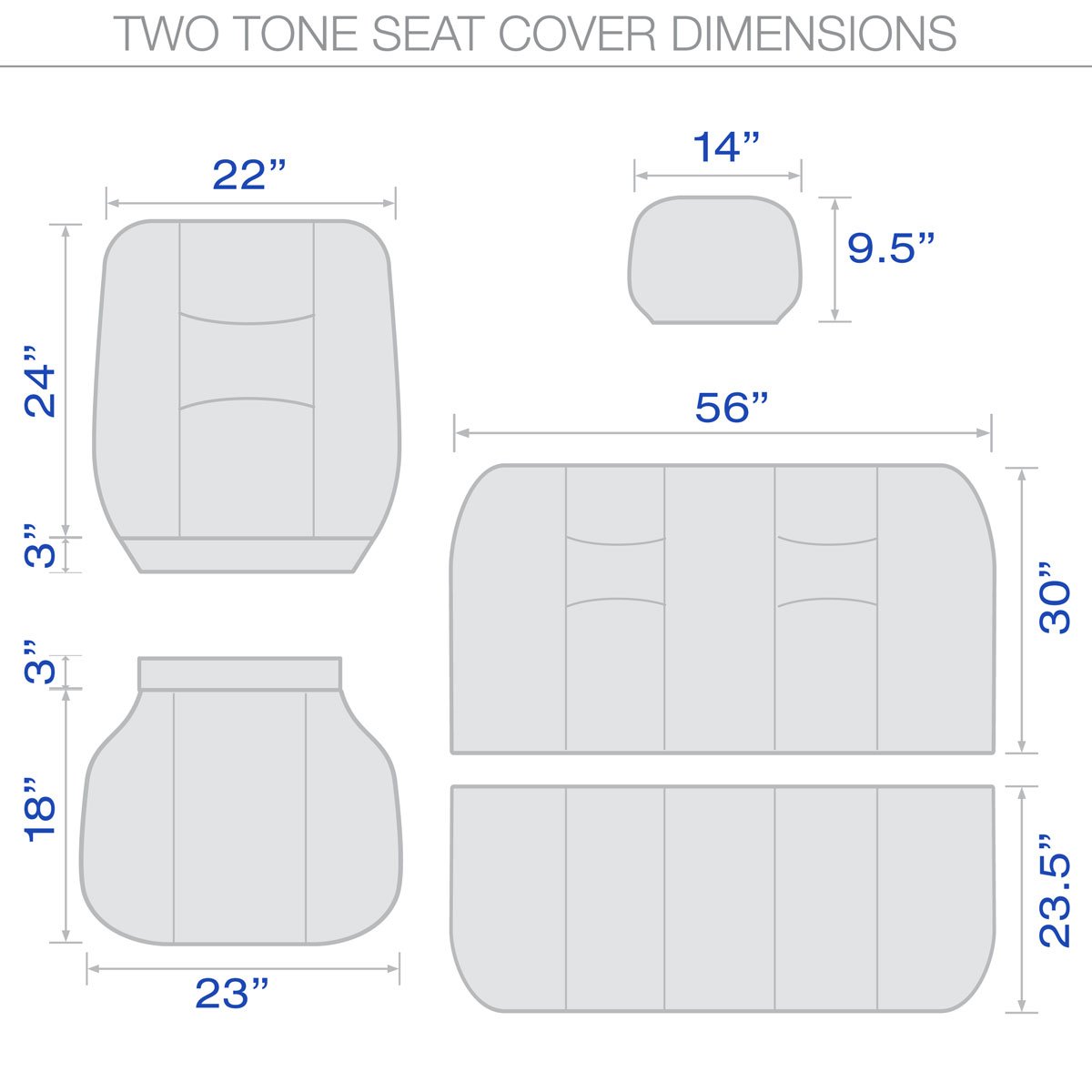 bdk-gray-deluxe-low-back-front-seat-covers-rear-bench-cover-for-honda-accord-ful image 2