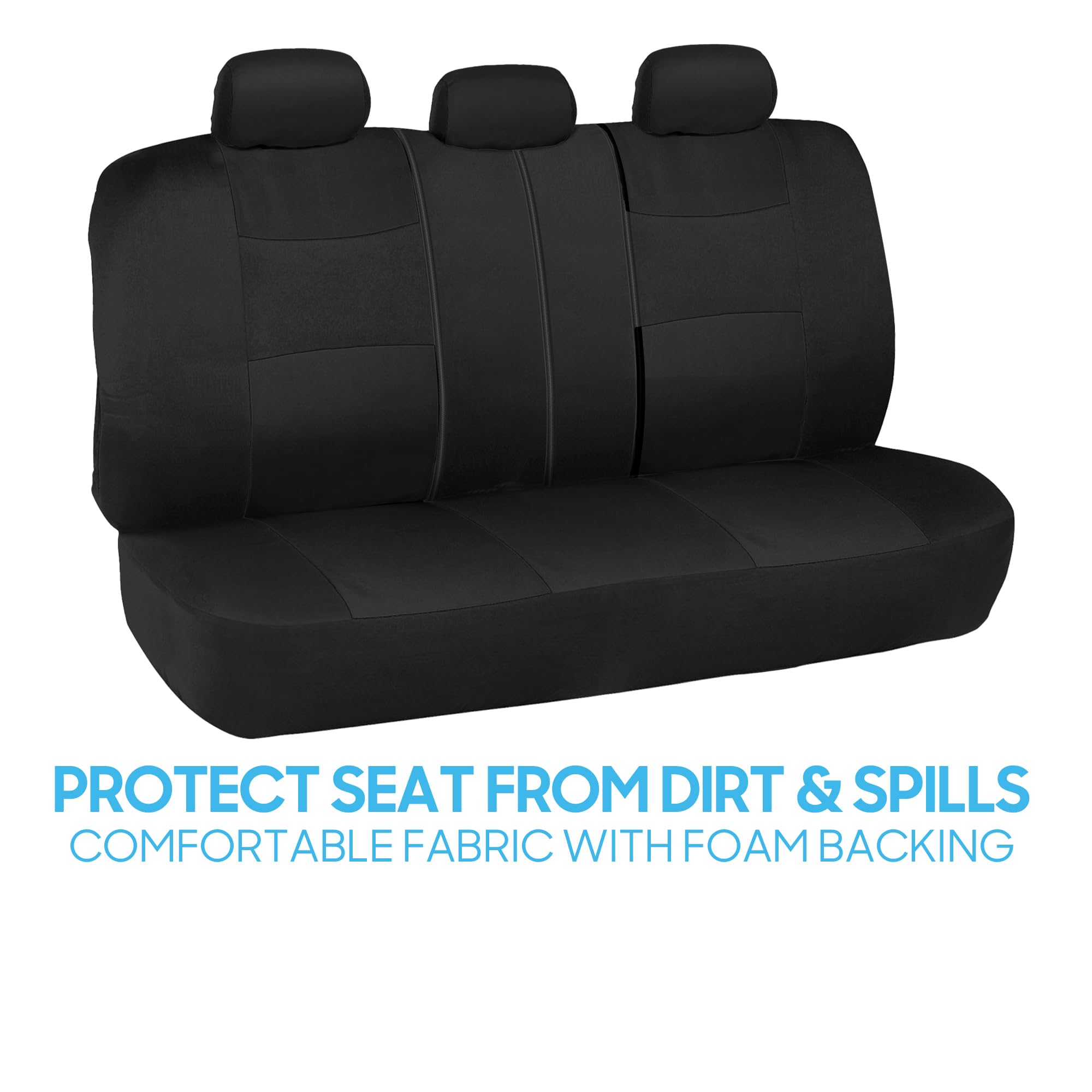 bdk-polypro-black-seat-cover-full-set-with-matching-carpet-floor-mats-front-rear image 6