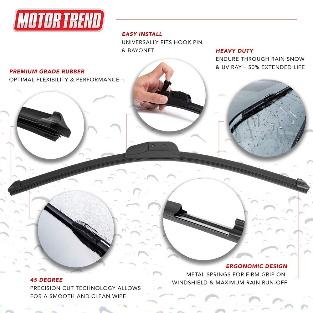 motor-trend-wp324-flexblade-premium-beam-wiper-blade-24-inch-long-lasting-quiet- image 2