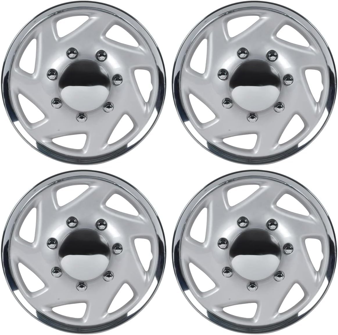 bdk-4-pack-premium-16-wheel-rim-cover-hubcaps-oem-style-snap-on-for-ford-e150-e2 image 1