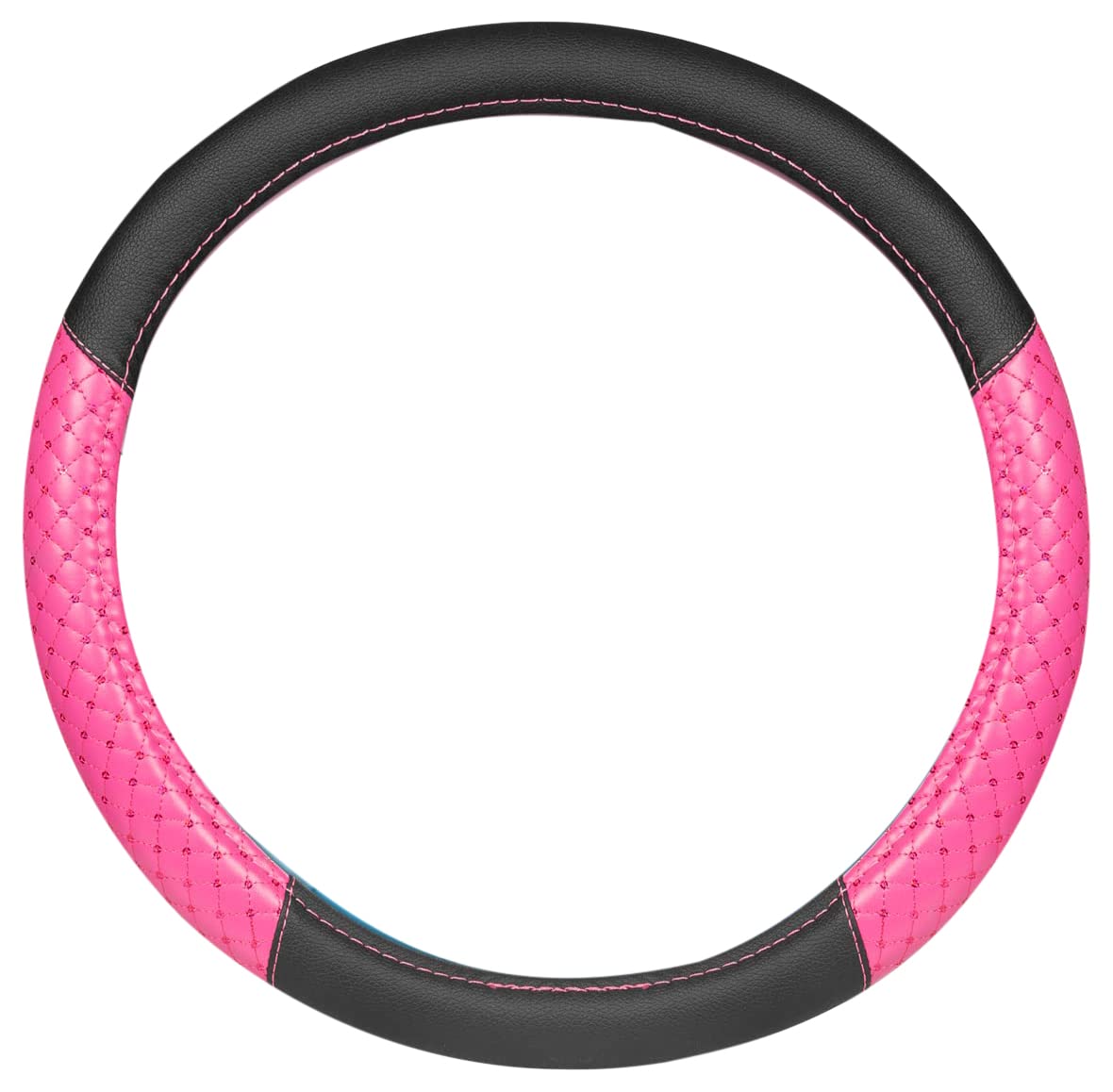 bdk-pink-sequin-bling-steering-wheel-cover-15-inch-fits-most-vehicles image 1